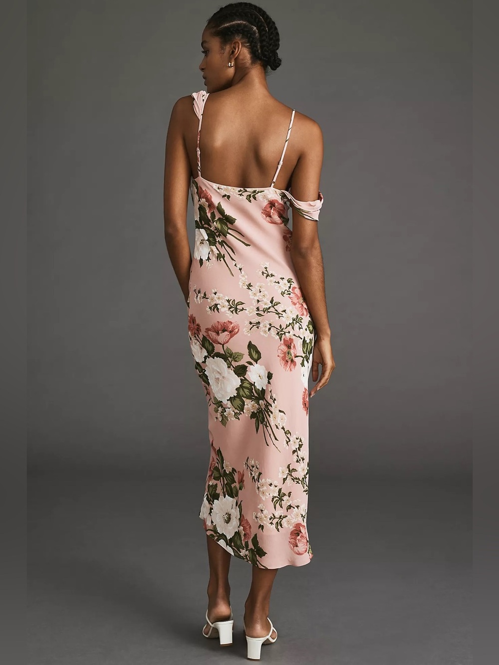 NWT Reformation Reya Dress Pink Floral Peony Romantic Size 12 - Picture 3 of 3